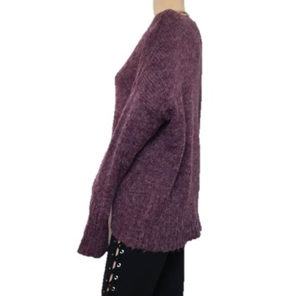 Abound Burgundy V Neck Sweater - Picture 4 of 4